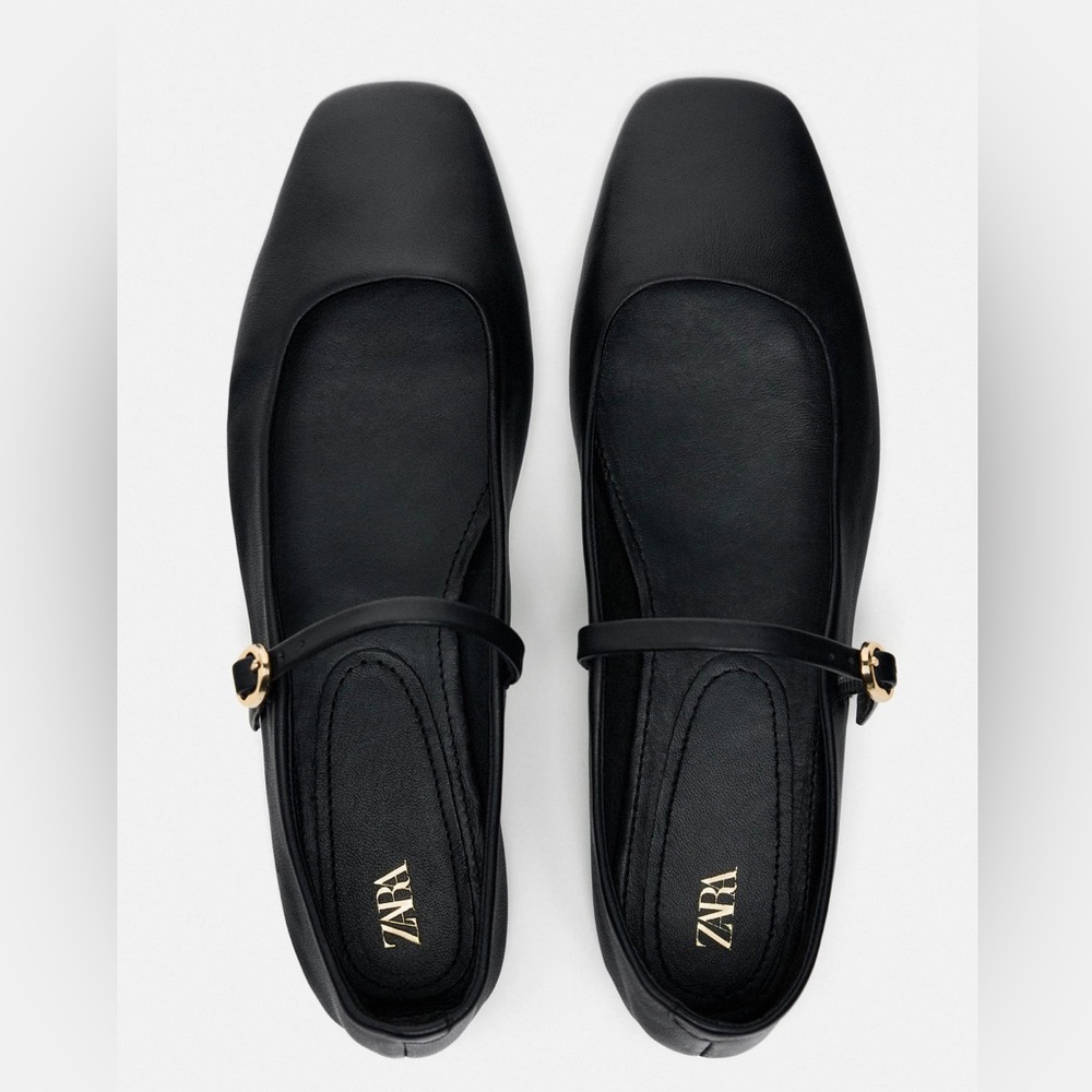 Zara ballet Mary Jane flats nwt
